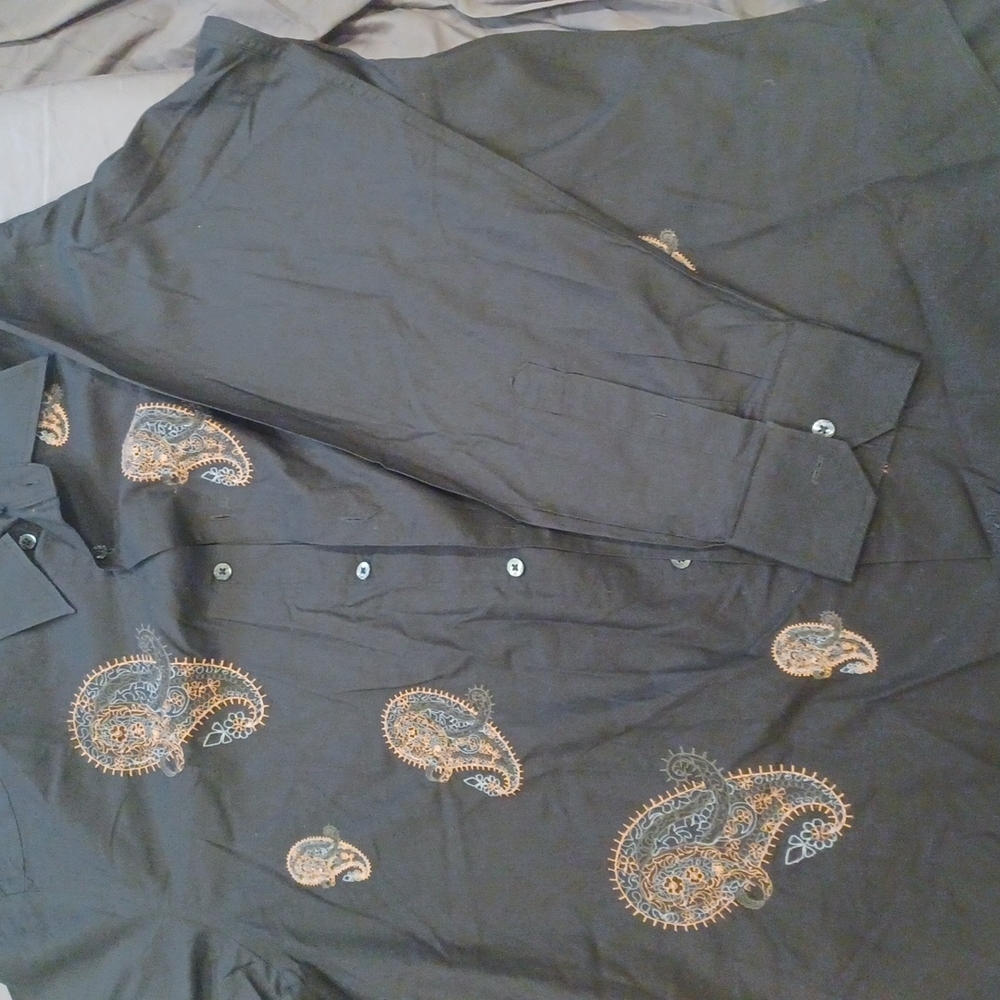 Long Sleeve Bugatchi Button Down - image 4